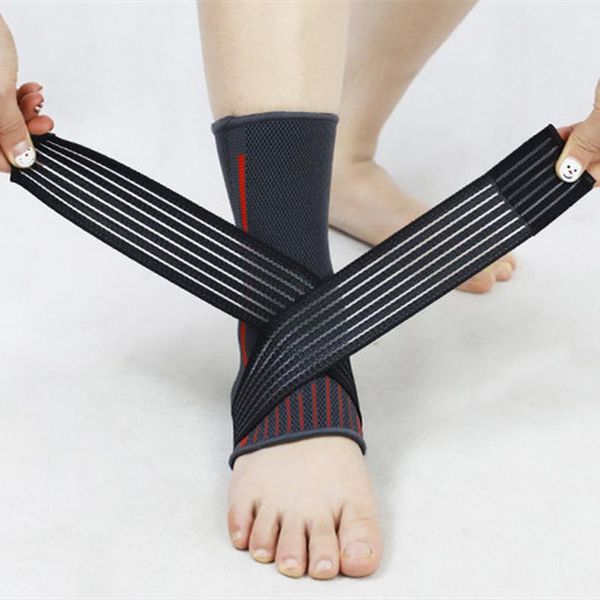 

ankle support clearance sale 1pc elastic protective football basketball brace gym fitness sport strap belt protector, Blue;black