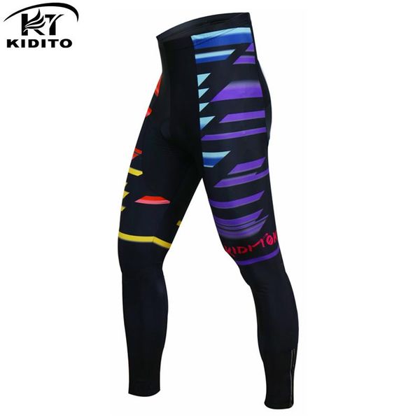 

racing pants kiditokt pro winter 3d gel padded cycling shockproof road bike tight mtb bicycle trousers for men, Black;blue