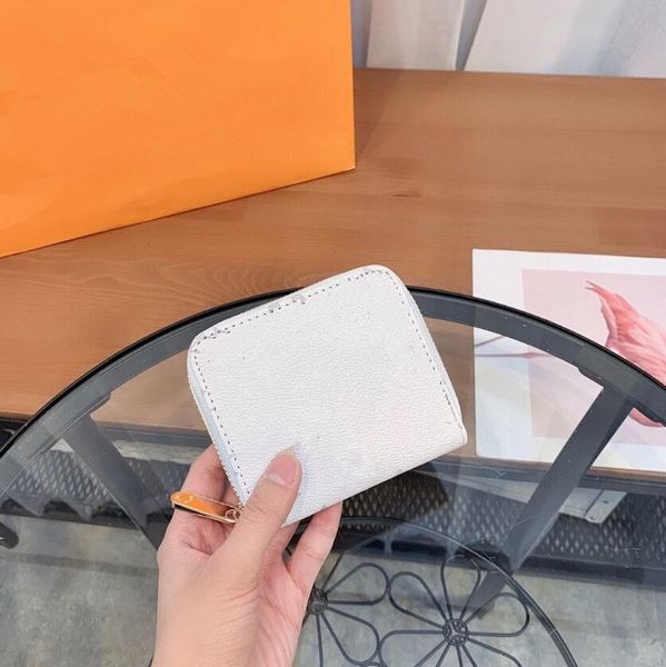 

classic letter printed short wallets luxury designer multi-card coin purses famous brand embossed purse business casual men's zipper cl, Red;black