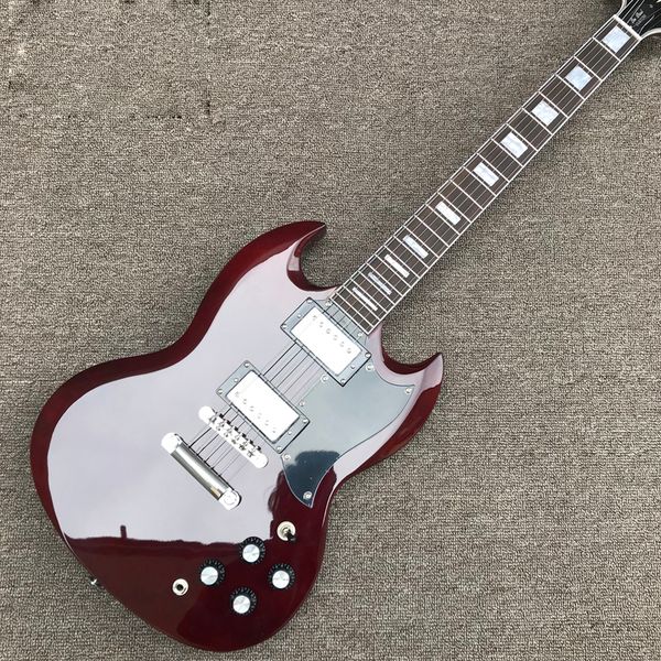 

rosewood fingerboard electric guitar, chrome hardware, solid mahogany body