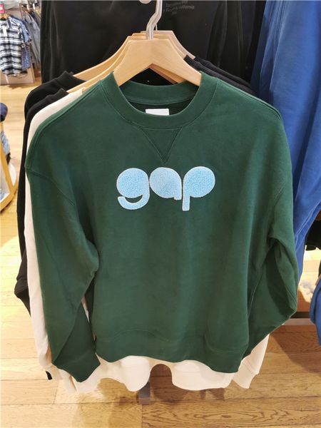 

brand hoodie gap men's french loop soft sweater 756678 2021 fall new, Black