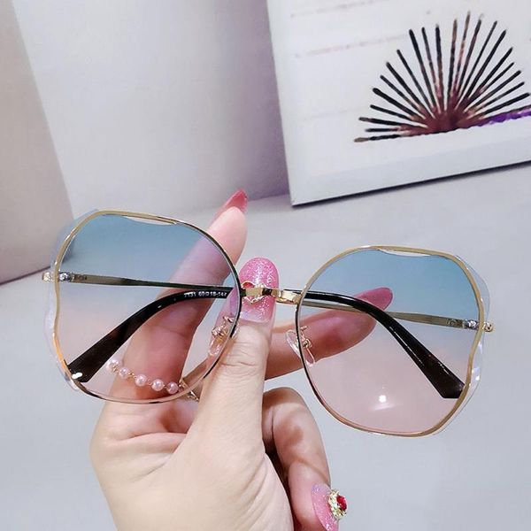 

sunglasses women's fashion oversized frame eye protection decorative glasses eyeglasses eyewear goggles, White;black