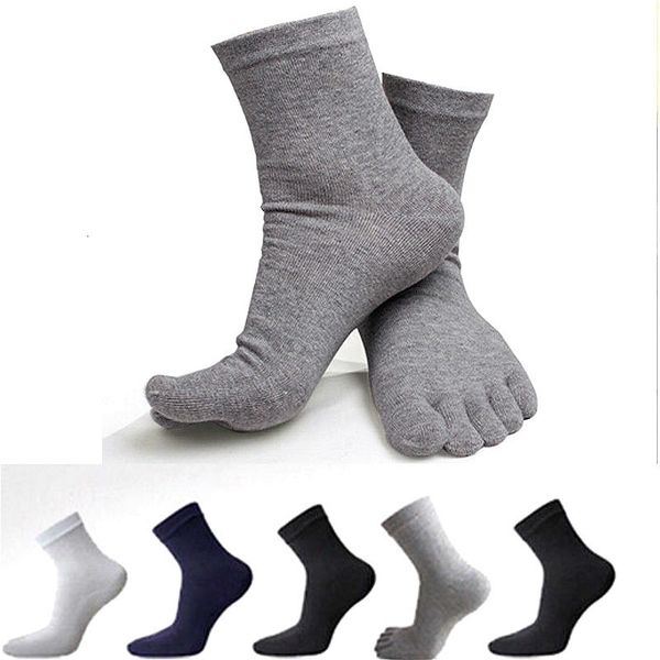 

new 021 cato five fingers teen shoes company casual sports gentlemen socks, Black