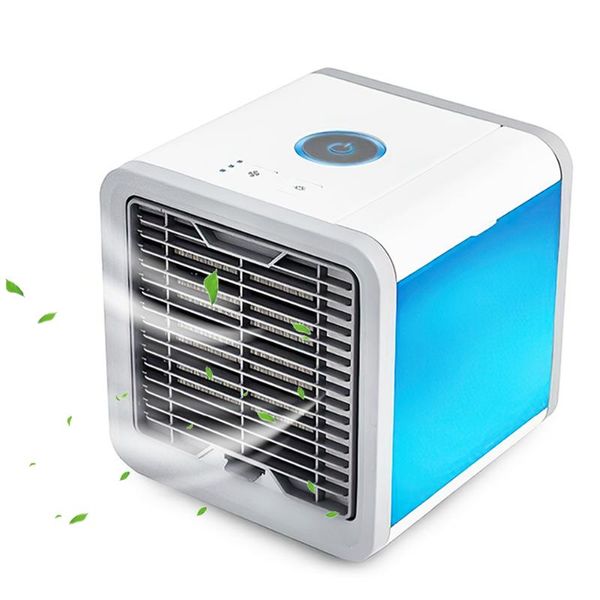 

electric fans air cooler fan mini deskconditioner with night light usb water cooling humidifier purifier multifunction summer