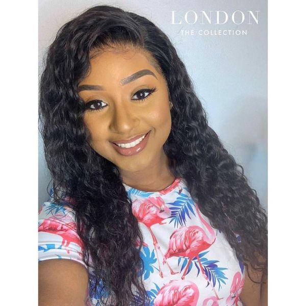 

lace wigs 13x6 hd frontal brazilian wave water 13x4 front wig human hair for women 4x4 closure remy, Black;brown