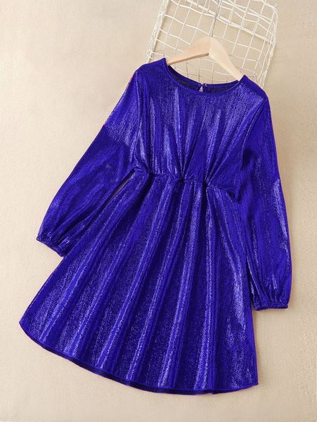 

girls ruched keyhole back dress she, Red;yellow