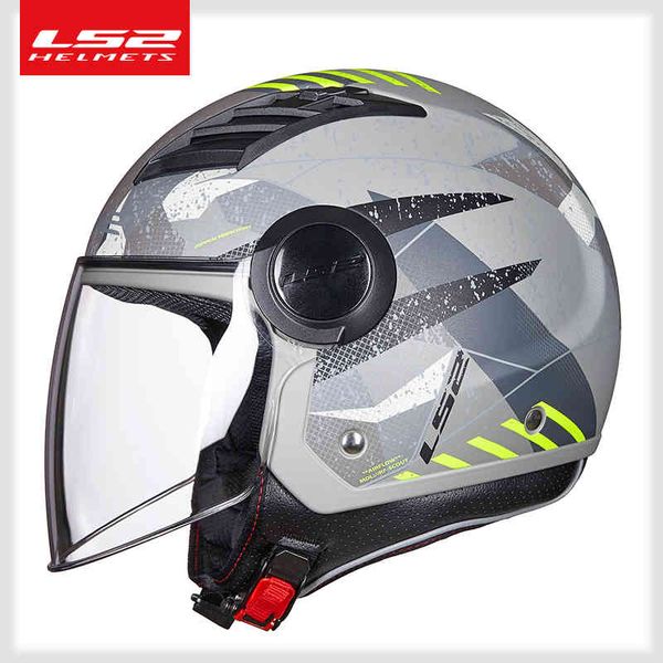

of562 airflow motorcycle vintage 3/4 open summer jet scooter half face motorbike ls2 helmets