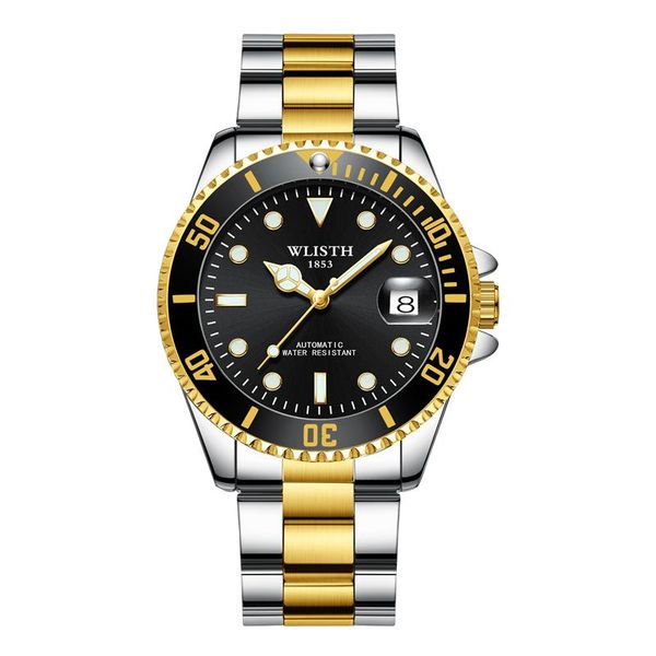 

wristwatches wlisth mens watches fashion business waterproof quartz wrist watch men stainless steel sport clock male, Slivery;brown