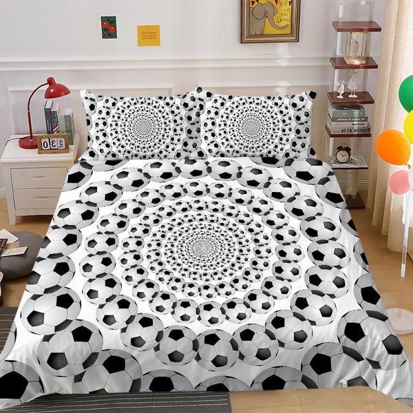 

bedding sets 3d set king size football printed comforter covers  full double single twin boys sports design duvet cover
