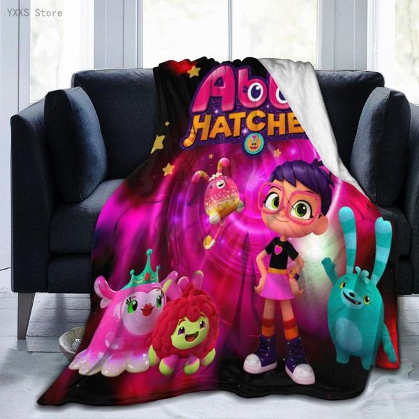 

blankets abby-hatche 3d cartoon sherpa blanket warm super soft flannel children bedspread sofa bedding plush quilt plaid