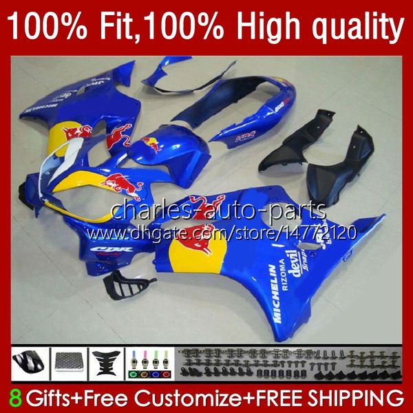 Carene OEM per HONDA CBR600F4i CBR 600F4i 600 F4i FS CC F4 i 2004-2007 55No.134 CBR600FS CBR600 F4i 04 05 06 07 600CC 2004 2005 2006 2007 Kit stampi ad iniezione giallo rosso