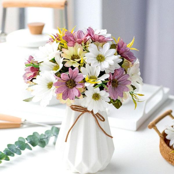

decorative flowers & wreaths 1pc 10-head artificial succulents fresh marguerites fake wedding office home party dried high quality