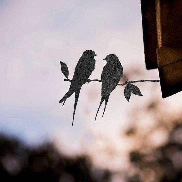

garden decorations bird art outdoor statues backyard lawn stakes metal yard decor gift decoration ornament