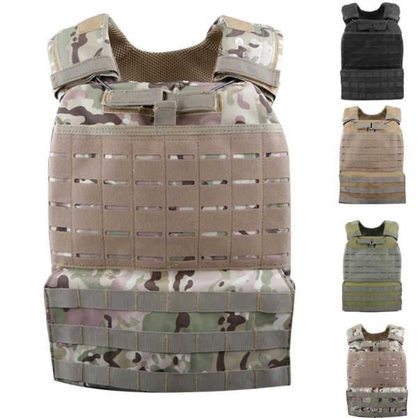 

hunting jackets tactical vest molle combat assault tactics vests multicam camouflage cs outdoor clothing, Camo;black