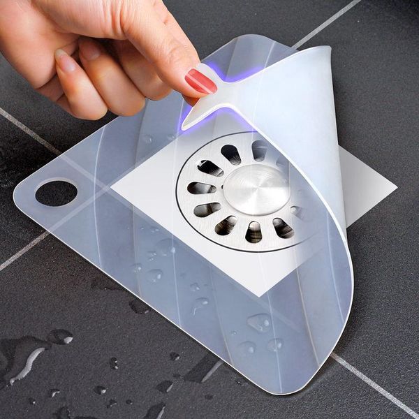 

other bath & toilet supplies silicone floor drain cover sewer smell removal square anti-odor sink deodorization pad shower bathroom ser