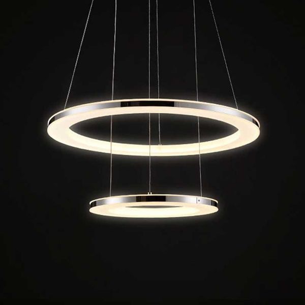 

modern circle led pendant lights bedroom fixtures for living dining room restaurant deco rings hanging lamp with remote lustre