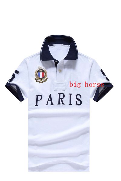 

classic horse racing designers men polo rl015 essentials off luxurys summer short sleeve fashion white tees embroidery casual mens lapel t-s, White;black