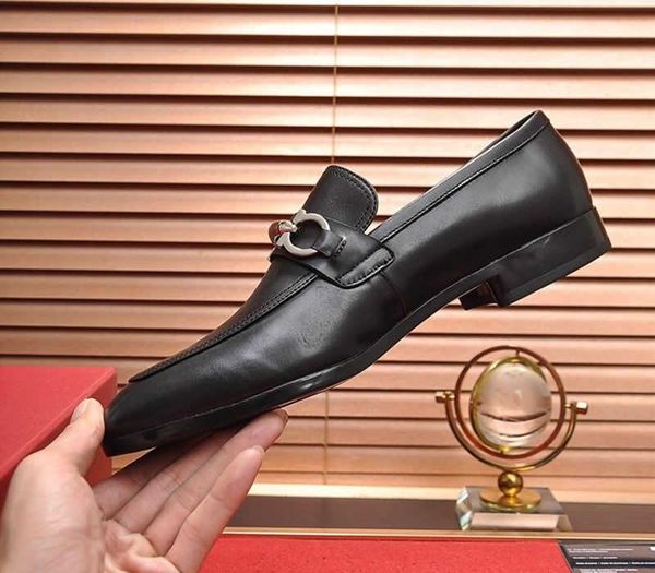 

formal dress shoes gentleman designers men black genuine leather shoes pointed toe mens business oxfords casual shoes