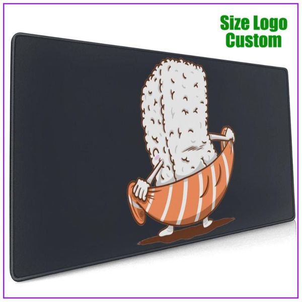 

mouse pads & wrist rests sushi towel lovers salmon rice japanese food pad with support gel personalized alfombrilla escritorio extended