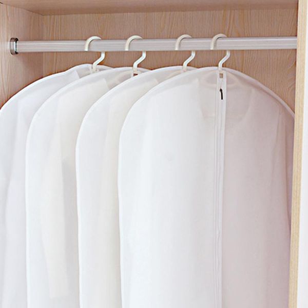 

clothing & wardrobe storage 1pcs dustproof cloth cover bags transparent bag dust clothes protector garment suit coat