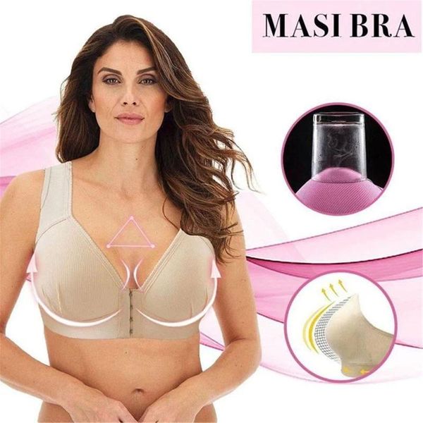 

plus size front closure elastic push up comfort bra women wireless bra ac889, White;black