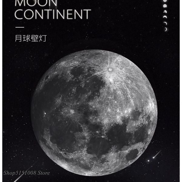 

wall lamp modern light luxury led moon creative corridor mural art living room background decoration bedroom bedside