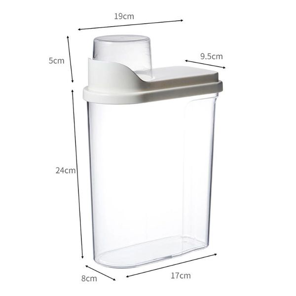 

storage bottles & jars tank transparent large capacity multigrain seal pot moistureproof kitchen household food sealed