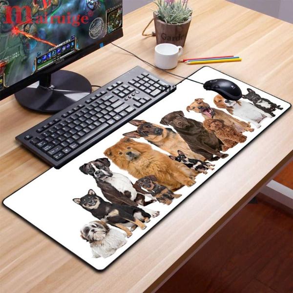 

mouse pads & wrist rests cute animal puzzle pad seaming computer desk mat rubber non-slip custom for girls office carpet high quality