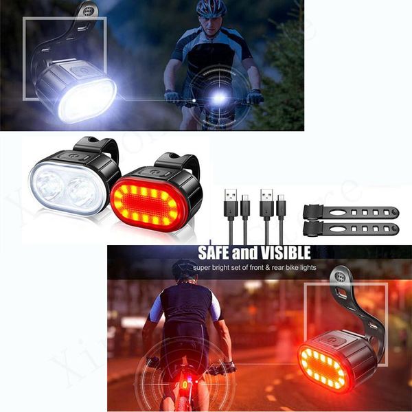 

bike lights led front light head lamp 4 modes 350mah usb mtb road bicycle headlight 6 230mah rechargeable cycling taillight