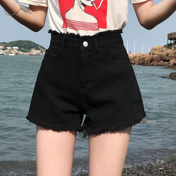 

women's jeans 2021 summer style women ripped denim female high waist mini short lady bottoms shorts with pockets casual, Blue