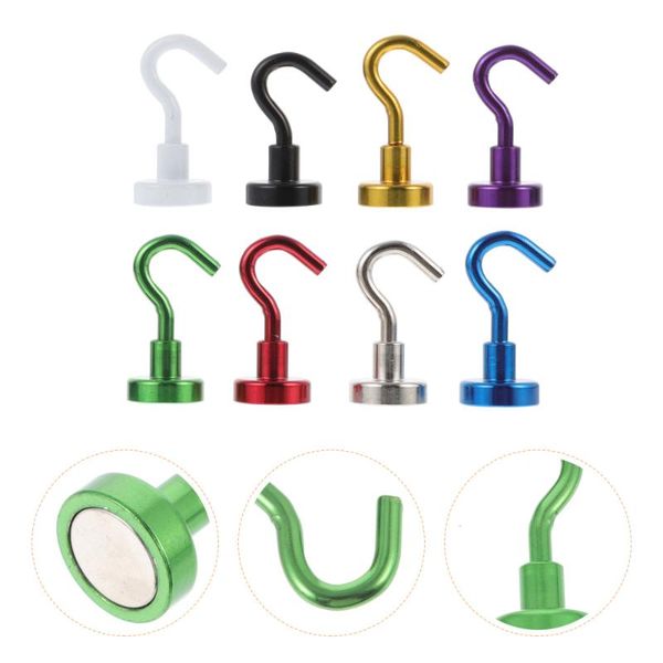 

hooks & rails 8 pcs practical magnetic detachable heavy duty