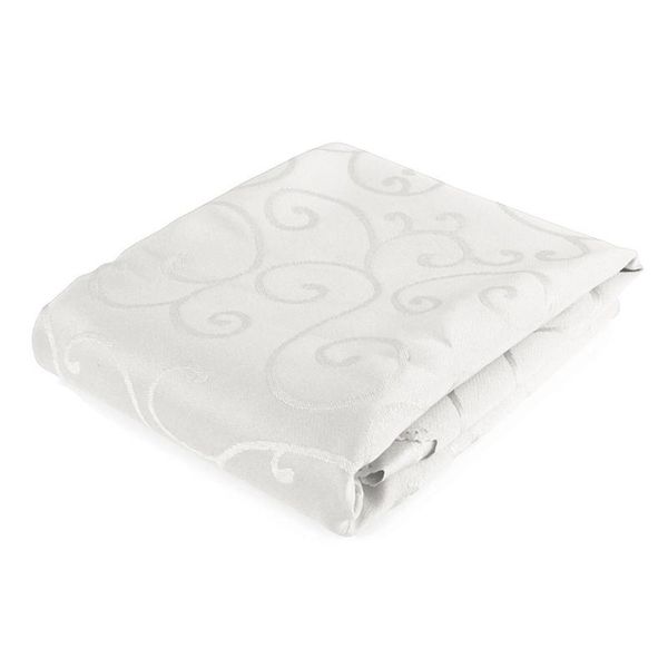 

table cloth 63 inch round cover tablecloth wedding banquet party polyester white