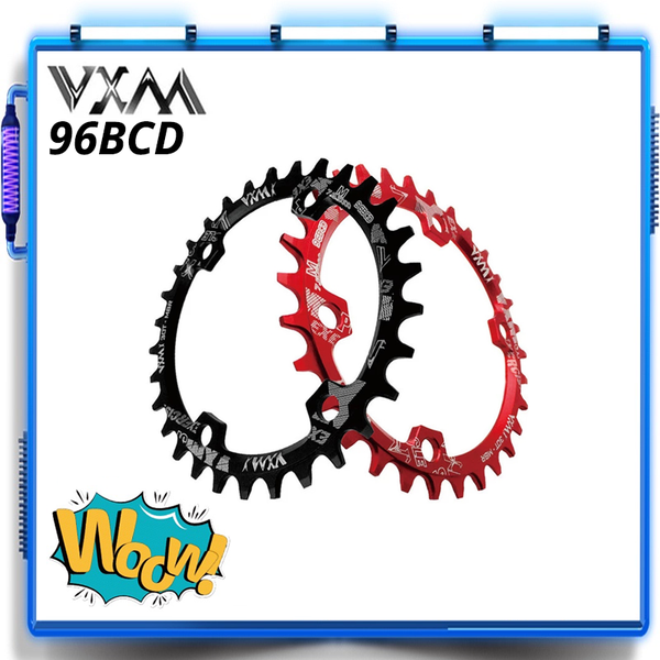 

bike heels & chainwheels vxm round oval 96bcd chainring 30t 32t 34t 36t 38t mtb mountain bcd 96 crankset tooth plate parts for m7000 m8