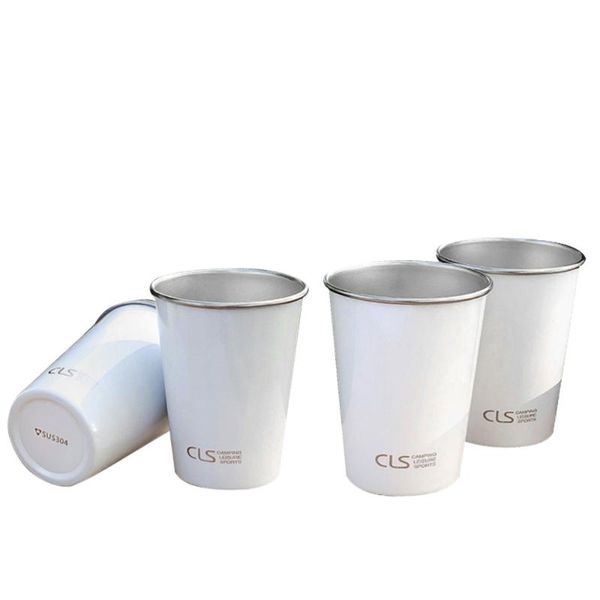 

mugs 4pcs camping tool metal cup climbing stainless steel calix outdoor