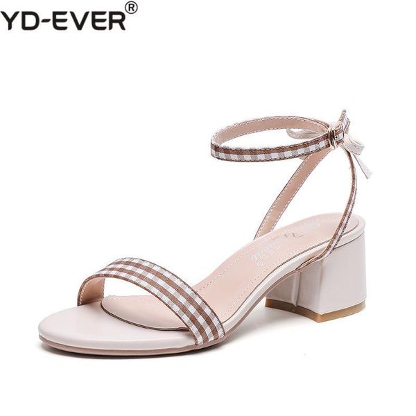 

sandals summer women shoes gladiator buckle strap cover heel fashion chunky ladies for woman ankle footwear, Black