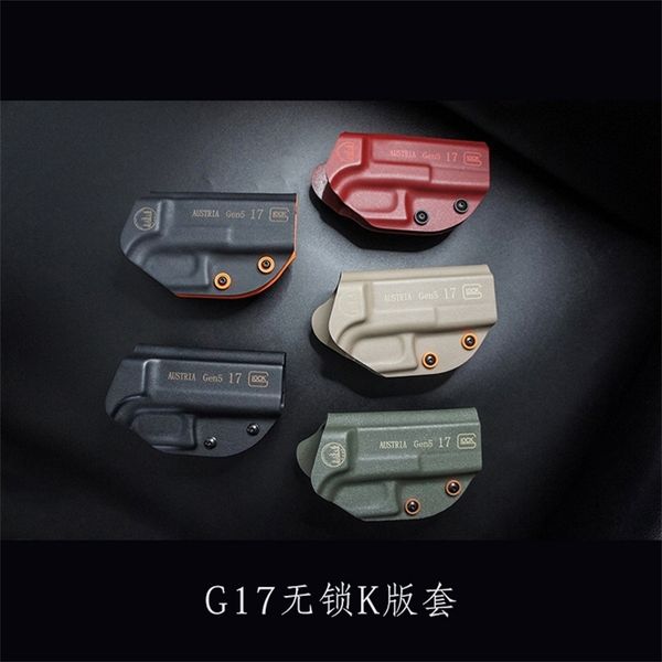 

wooden fireclay g17 toy pistol glock quick draw k plate lockless gun case complete accessories can be matched