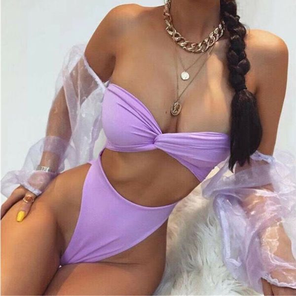 

women high waist thong mesh sheer puff sleeve crop bikini swimsuit swimwear beach bathing two-piece suits, Black