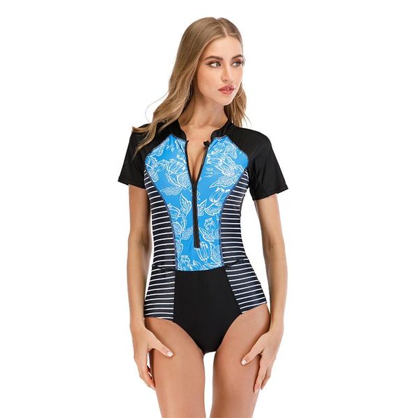 

2021 zipper one piece swimsuit women swimwear one-piece swimming monokini bodysuits ladies summer beachwear bathing suits