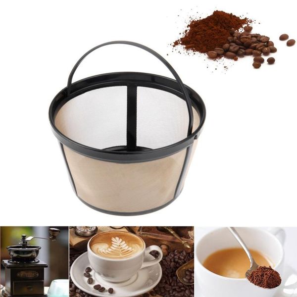 

coffee filters 1pc maker accessories stainless steel reusable cone-style kitchen gadgets filter handmade kitchenware