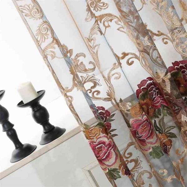 Высококачественная роскошная занавеска для спальни Кухонные шторы для гостиной Современные Cortinas Table Window Europe Sheers X-WP006 * VT 210913