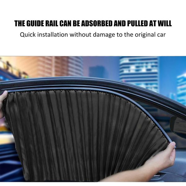 

car sunshade summer 4 pcs sun shade uv protection curtain window auto side mesh visor