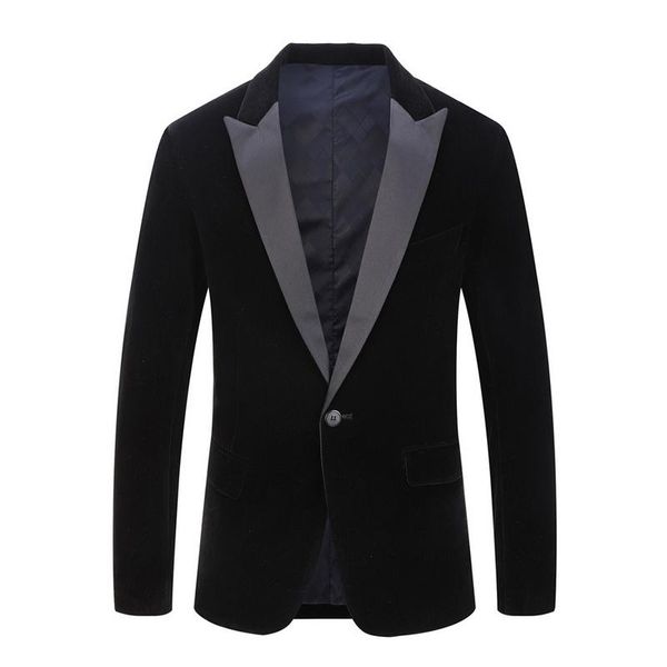 

heflashor new mens classic velvet suits stylish burgundy royal blue black fashion wedding groom slim fit tuxedo prom costume, White;black