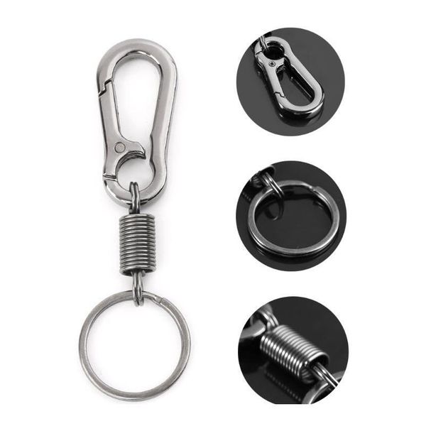 

retractable gourd buckle carabiner keychain waist belt clip anti lost keyring retractab jllcai