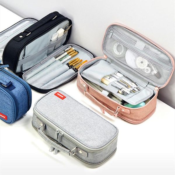 

pencil cases case creative large capacity pen bag box kids cosmetic organizer multifunction stationery pouch gift school