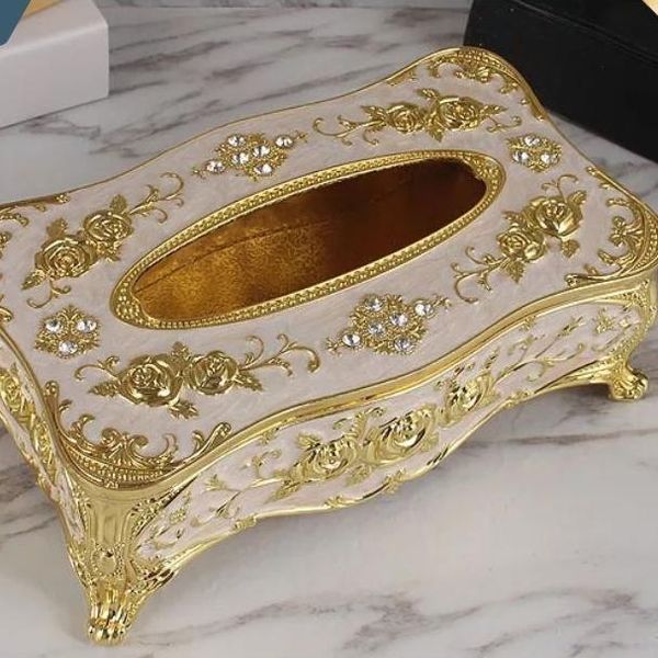 

tissue boxes & napkins modern flower metal europe seat type decoration storage rangement bureau kitchen organizer eh60tb