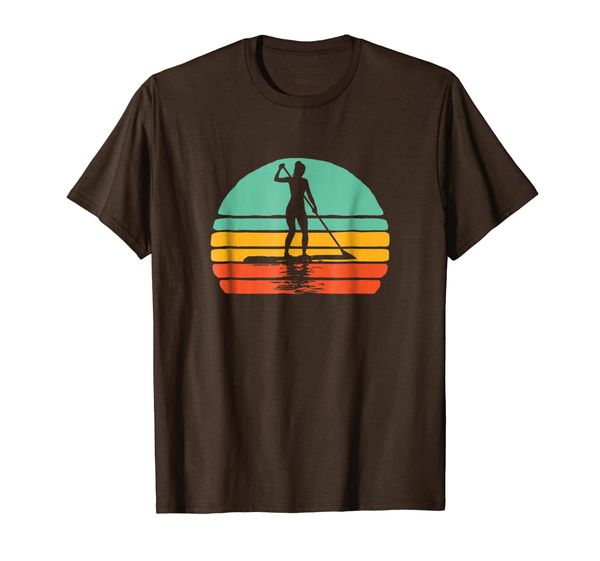 

Vintage Woman on SUP Stand Up Paddleboard Retro Shirt, Mainly pictures