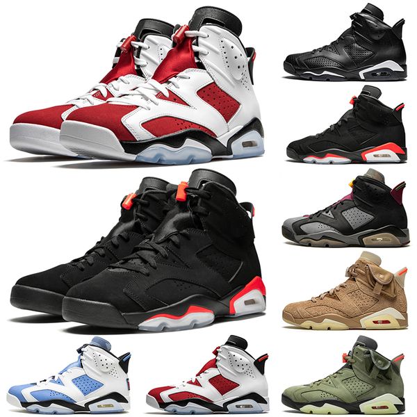 

dmp 6s mens basketball shoes university blue black cat unc electric green british khaki outdoor men outdoor sports trainers