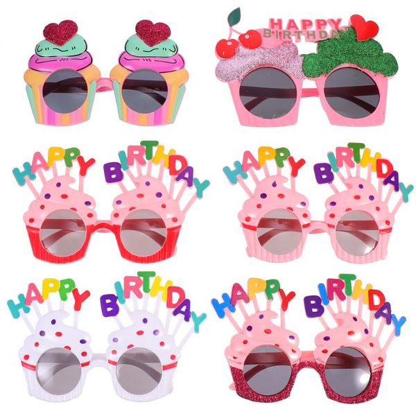

party decoration 6pcs novelty birthday glasses po props funny