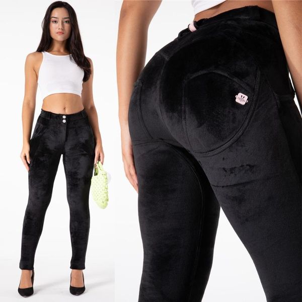 

women's leggings shascullfites melody gym and shaping bulift winter thermal fashion push up velvet black chenille