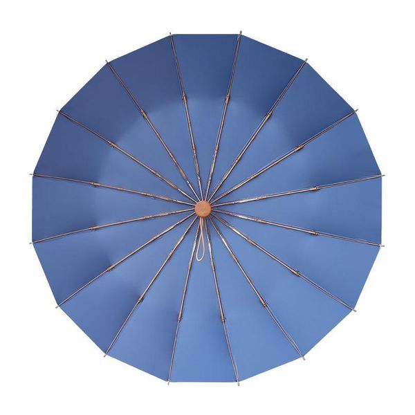 

16k large sun umbrella rain women windproof wooden handle silver coating umbrellas 3-folding anti-uv parasol umbrella jllbpm